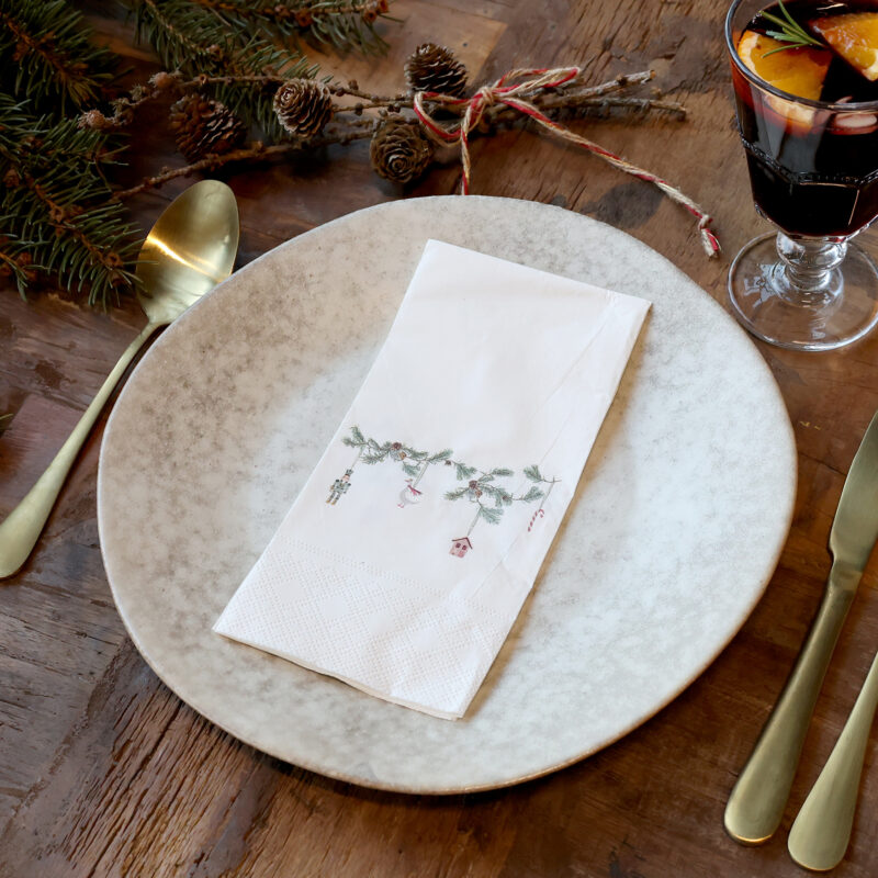 Paper Napkin With Garland